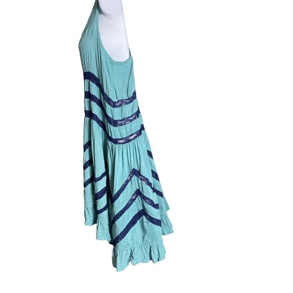 Intimately Free People Women Voile and Lace Trapeze Slip Sky Blue Size XS - Picture 8 of 10